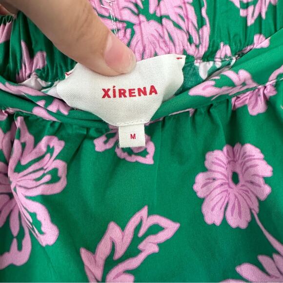 Xirena Caprisyn Floral Green Pink Skirt Medium - Picture 4 of 8